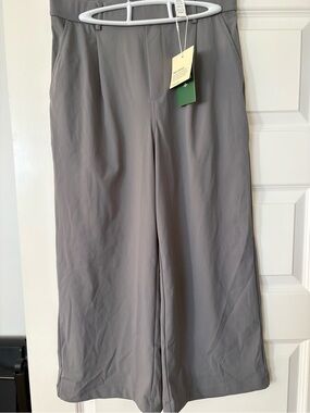 HALARA Gray High-Rise Wide Leg Pants